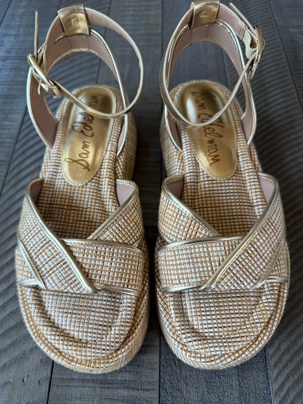 Sam Edelman Nylie Woven Wedge Platform Sandal Women’s Size 8 (NWOT)